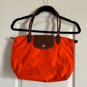 Longchamp Orqnge tote small